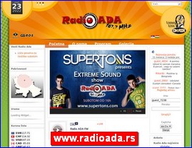 Radio stations, www.radioada.rs