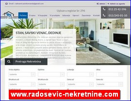 Nekretnine, Srbija, www.radosevic-nekretnine.com