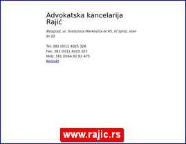 Lawyers, law offices, www.rajic.rs