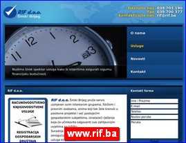 Bookkeeping, accounting, www.rif.ba