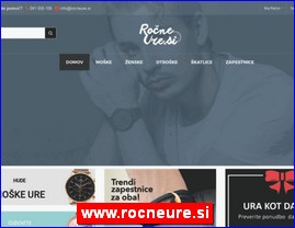 Jewelers, gold, jewelry, watches, www.rocneure.si