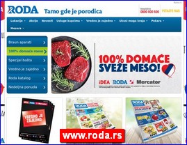 Supermarkets, trade, www.roda.rs