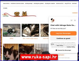 Udruženja za zaštitu životinja, smeštaj životinja, www.ruka-sapi.hr