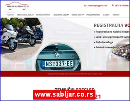 Vehicle registration, vehicle insurance, www.sabljar.co.rs