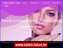 Frizeri, saloni lepote, kozmetiki saloni, www.salon-lotus.hr