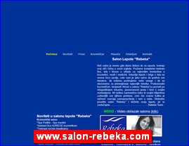 Frizeri, saloni lepote, kozmetiki saloni, www.salon-rebeka.com