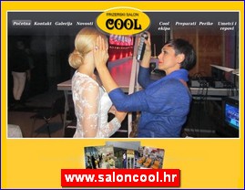 Frizeri, saloni lepote, kozmetiki saloni, www.saloncool.hr