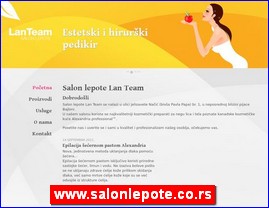 Frizeri, saloni lepote, kozmetiki saloni, www.salonlepote.co.rs