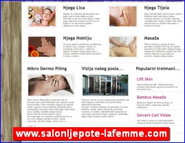 Frizeri, saloni lepote, kozmetiki saloni, www.salonljepote-lafemme.com