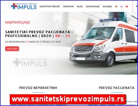 Clinics, doctors, hospitals, spas, laboratories, www.sanitetskiprevozimpuls.rs