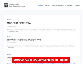Picture galleries, painters, studios, painting, www.savasumanovic.com