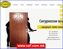 Alarms, security, www.sef.com.mk