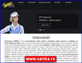 Radna odeća, zaštitna odeća, obuća, HTZ oprema, www.senka.rs