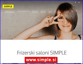 Frizeri, saloni lepote, kozmetiki saloni, www.simple.si