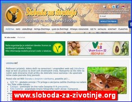 Associations for the protection of animals, accommodation of animals, www.sloboda-za-zivotinje.org
