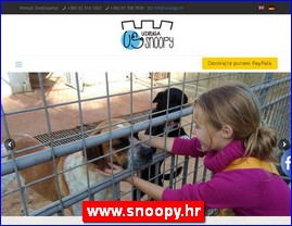 Associations for the protection of animals, accommodation of animals, www.snoopy.hr