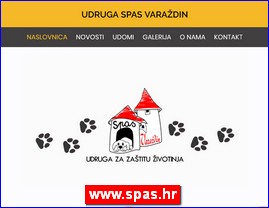 Udruženja za zaštitu životinja, smeštaj životinja, www.spas.hr