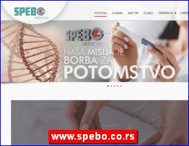 Clinics, doctors, hospitals, spas, laboratories, www.spebo.co.rs