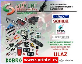 Industrija, zanatstvo, alati, Vojvodina, www.sprintel.rs
