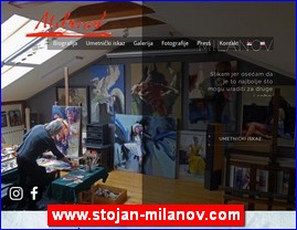 Picture galleries, painters, studios, painting, www.stojan-milanov.com
