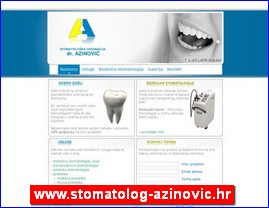 Stomatološke ordinacije, stomatolozi, zubari, www.stomatolog-azinovic.hr