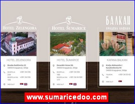 Hoteli, moteli, hosteli,  apartmani, smeštaj, www.sumaricedoo.com