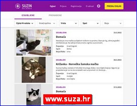 Associations for the protection of animals, accommodation of animals, www.suza.hr