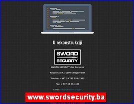 Alarmi, obezbedjenje, www.swordsecurity.ba