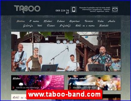 Muzičari, bendovi, folk, pop, rok, www.taboo-band.com