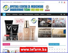 Drugs, preparations, pharmacies, www.tefarm.ba