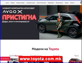 Cars, www.toyota.com.mk