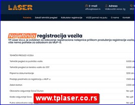 Vehicle registration, vehicle insurance, www.tplaser.co.rs