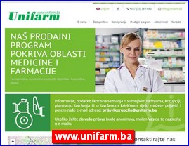 Lekovi, preparati, apoteke, www.unifarm.ba