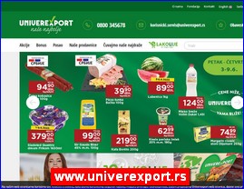 Supermarketi, trgovina, www.univerexport.rs
