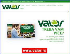 Juices, soft drinks, coffee, www.valor.rs