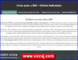 Uvoz auta u BiH, www.vozaj.com