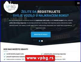 Vehicle registration, vehicle insurance, www.vpbg.rs