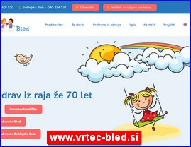 Kindergartens, nurseries, www.vrtec-bled.si