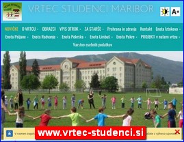 Kindergartens, nurseries, www.vrtec-studenci.si