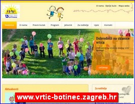Kindergartens, nurseries, www.vrtic-botinec.zagreb.hr