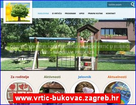 Kindergartens, nurseries, www.vrtic-bukovac.zagreb.hr