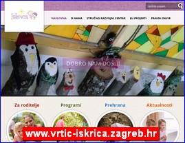 Kindergartens, nurseries, www.vrtic-iskrica.zagreb.hr
