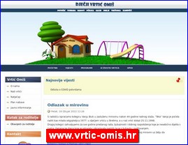 Kindergartens, nurseries, www.vrtic-omis.hr
