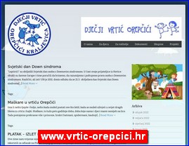 Kindergartens, nurseries, www.vrtic-orepcici.hr