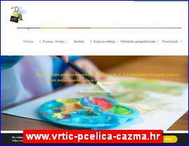 Kindergartens, nurseries, www.vrtic-pcelica-cazma.hr