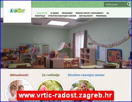 Kindergartens, nurseries, www.vrtic-radost.zagreb.hr