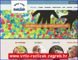 Kindergartens, nurseries, www.vrtic-razlicak.zagreb.hr