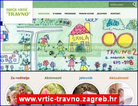 Kindergartens, nurseries, www.vrtic-travno.zagreb.hr