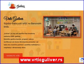 Kindergartens, nurseries, www.vrticguliver.rs