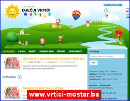 Kindergartens, nurseries, www.vrtici-mostar.ba